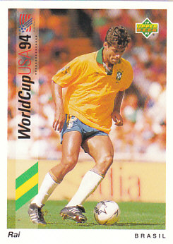 Rai Brazil Upper Deck World Cup 1994 Preview Eng/Ger #26